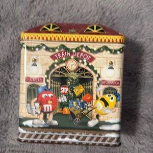 M&M’s Brand Christmas Village Series Train Depot, Number 13 Limited Edition 2001